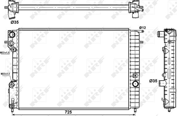 Wilmink Group WG1721555 - Радіатор, охолодження двигуна avtolavka.club