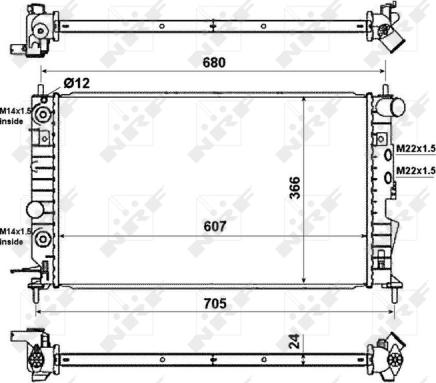 Wilmink Group WG1721166 - Радіатор, охолодження двигуна avtolavka.club