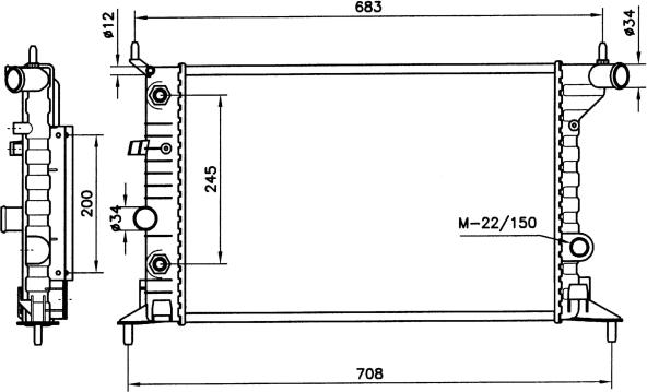 Wilmink Group WG1721704 - Радіатор, охолодження двигуна avtolavka.club