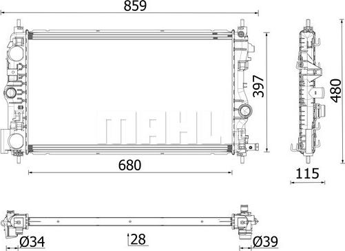 Wilmink Group WG2193159 - Радіатор, охолодження двигуна avtolavka.club