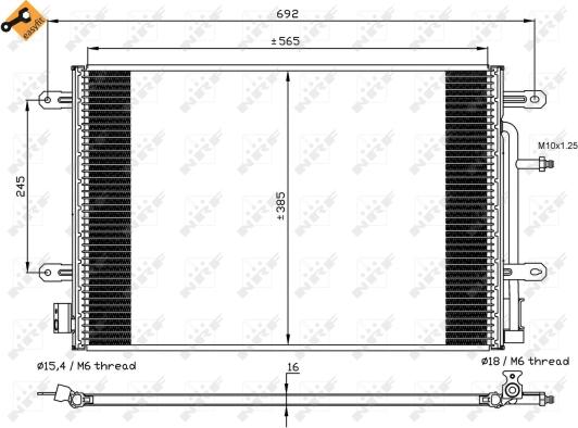 Wilmink Group WG2160985 - Конденсатор, кондиціонер avtolavka.club