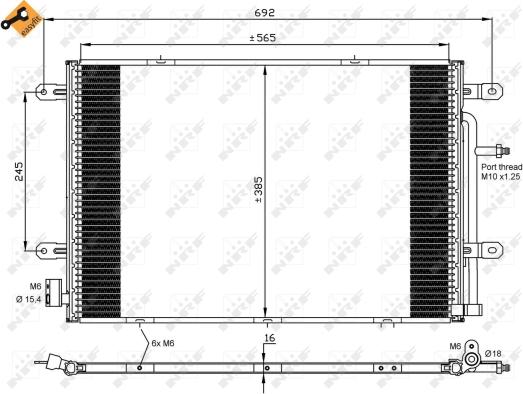 Wilmink Group WG2161127 - Конденсатор, кондиціонер avtolavka.club