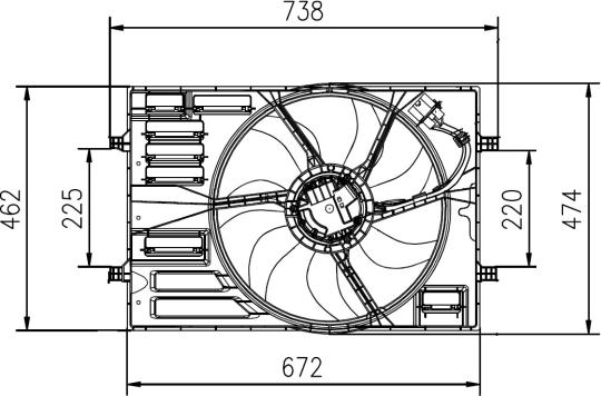 Wilmink Group WG2161770 - Вентилятор, охолодження двигуна avtolavka.club