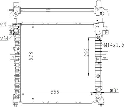 Wilmink Group WG2162379 - Радіатор, охолодження двигуна avtolavka.club