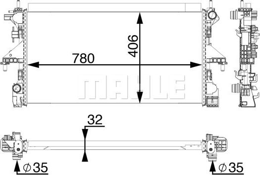 Wilmink Group WG2184014 - Радіатор, охолодження двигуна avtolavka.club