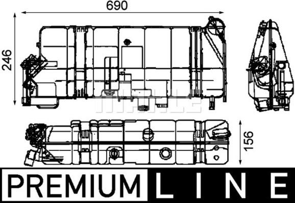 Wilmink Group WG2184392 - Компенсаційний бак, охолоджуюча рідина avtolavka.club