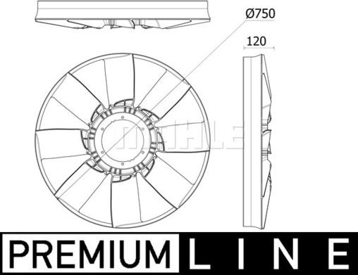 Wilmink Group WG2180992 - Крильчатка вентилятора, охолодження двигуна avtolavka.club