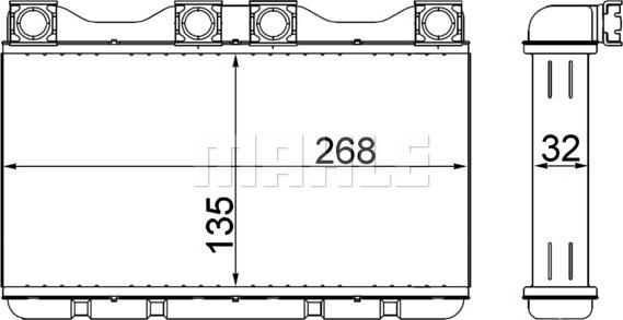 Wilmink Group WG2180008 - Теплообмінник, опалення салону avtolavka.club