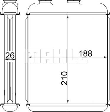 Wilmink Group WG2180160 - Теплообмінник, опалення салону avtolavka.club