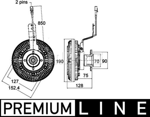 Wilmink Group WG2180293 - Зчеплення, вентилятор радіатора avtolavka.club