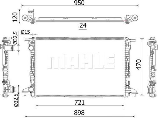 Wilmink Group WG2183152 - Радіатор, охолодження двигуна avtolavka.club