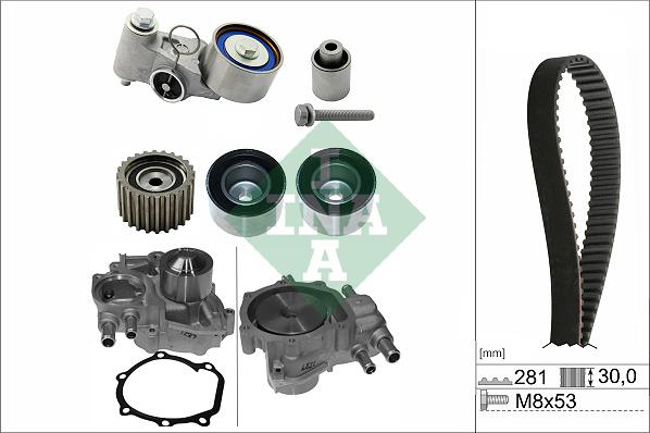 Wilmink Group WG2216104 - Водяний насос + комплект зубчатого ременя avtolavka.club