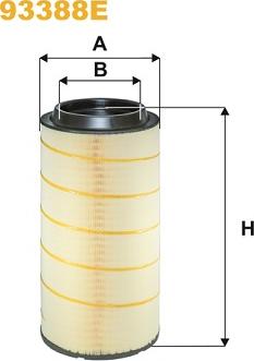 WIX Filters 93388E - Повітряний фільтр avtolavka.club