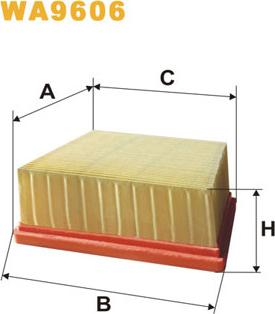 WIX Filters WA9606 - Повітряний фільтр avtolavka.club