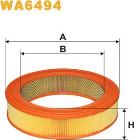 WIX Filters WA6494 - Повітряний фільтр avtolavka.club