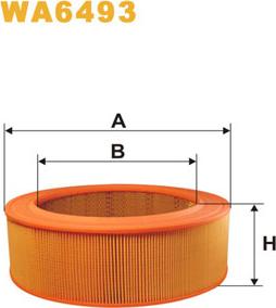 WIX Filters WA6493 - Повітряний фільтр avtolavka.club