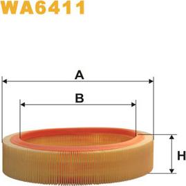 WIX Filters WA6411 - Повітряний фільтр avtolavka.club