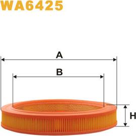 WIX Filters WA6425 - Повітряний фільтр avtolavka.club