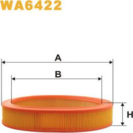 WIX Filters WA6422 - Повітряний фільтр avtolavka.club