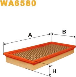 WIX Filters WA6580 - Повітряний фільтр avtolavka.club