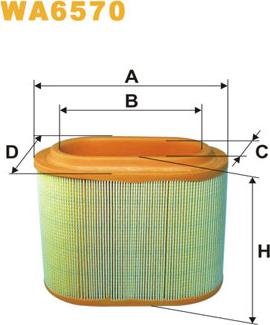 WIX Filters WA6570 - Повітряний фільтр avtolavka.club