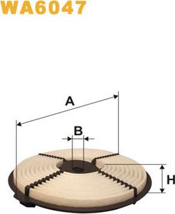 WIX Filters WA6047 - Повітряний фільтр avtolavka.club