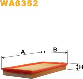 WIX Filters WA6352 - Повітряний фільтр avtolavka.club