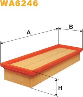 WIX Filters WA6246 - Повітряний фільтр avtolavka.club
