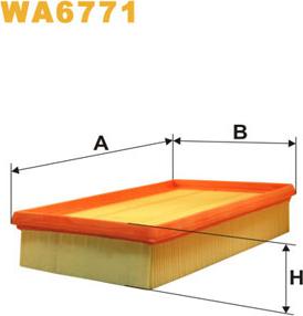 WIX Filters WA6771 - Повітряний фільтр avtolavka.club