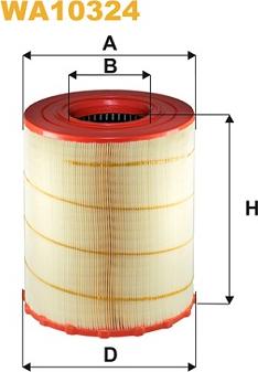 WIX Filters WA10324 - Повітряний фільтр avtolavka.club