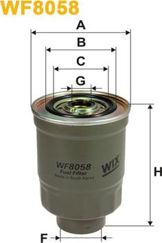 WIX Filters WF8058 - Паливний фільтр avtolavka.club