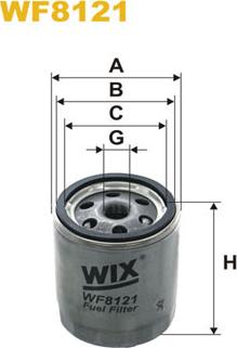 WIX Filters WF8121 - Паливний фільтр avtolavka.club