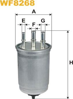 WIX Filters WF8268 - Паливний фільтр avtolavka.club