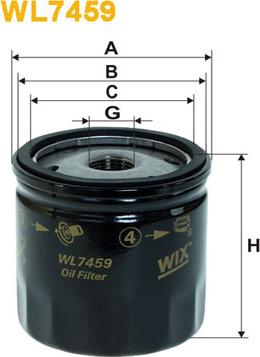 WIX Filters WL7459 - Масляний фільтр avtolavka.club