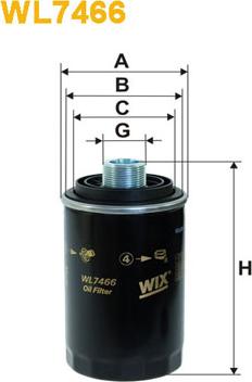 WIX Filters WL7466 - Масляний фільтр avtolavka.club