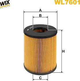 WIX Filters WL7601 - Масляний фільтр avtolavka.club