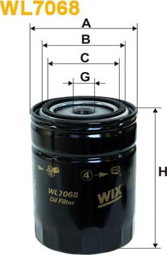 WIX Filters WL7068 - Масляний фільтр avtolavka.club