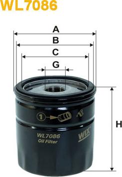 WIX Filters WL7086 - Масляний фільтр avtolavka.club