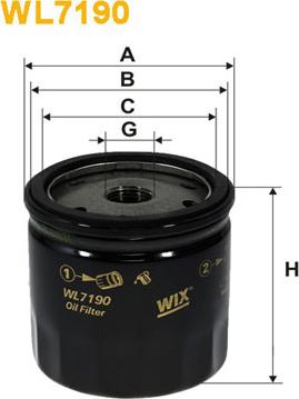 WIX Filters WL7190 - Масляний фільтр avtolavka.club