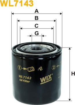 WIX Filters WL7143 - Масляний фільтр avtolavka.club