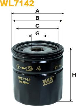 WIX Filters WL7142 - Масляний фільтр avtolavka.club