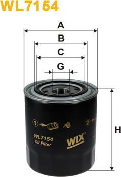WIX Filters WL7154 - Масляний фільтр avtolavka.club