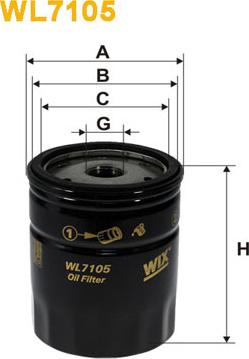 WIX Filters WL7105 - Масляний фільтр avtolavka.club