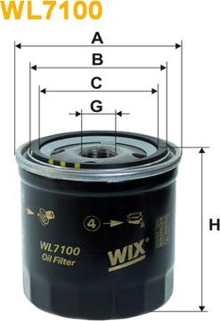 WIX Filters WL7100 - Масляний фільтр avtolavka.club