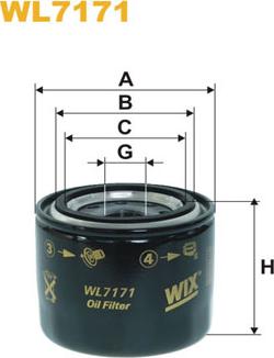 WIX Filters WL7171 - Масляний фільтр avtolavka.club
