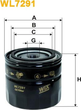 WIX Filters WL7291 - Масляний фільтр avtolavka.club