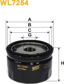 WIX Filters WL7254 - Масляний фільтр avtolavka.club