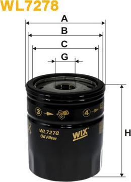 WIX Filters WL7278 - Масляний фільтр avtolavka.club