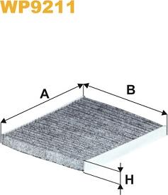 WIX Filters WP9211 - Фільтр, повітря у внутрішній простір avtolavka.club