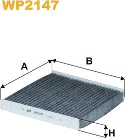 WIX Filters WP2147 - Фільтр, повітря у внутрішній простір avtolavka.club